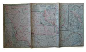 enlarge picture  - map war German WW1 1918