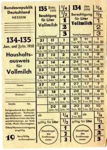enlarge picture  - rationing milk Germany