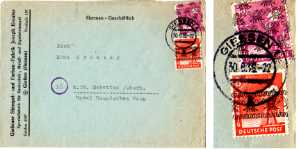 greres Bild - Brief Whrungsreform 1948