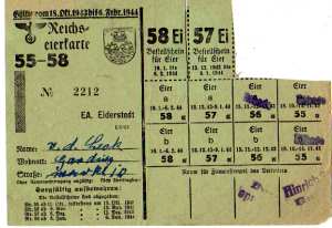 enlarge picture  - rationing eggs Germany