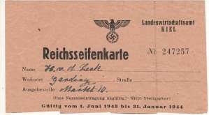 enlarge picture  - rationing soap Germany
