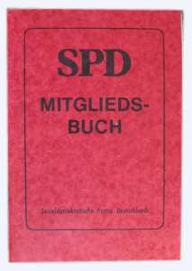 greres Bild - Mitgliedsbuch SPD    1972