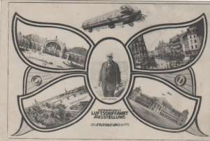 enlarge picture  - postcard zeppelin ILA