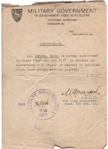 enlarge picture  - driving permit German MG