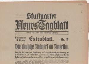 enlarge picture  - newspaper Stuttgart 1916