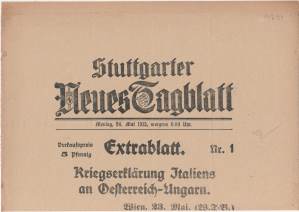 greres Bild - Zeitung Stuttgarter 1915