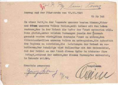 enlarge picture  - document Hitler speech