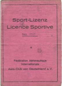 enlarge picture  - pilot licence sporting