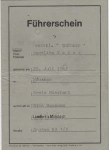 enlarge picture  - driving licence Miesbach