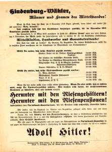 enlarge picture  - election pamphlet NSDAP
