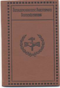 enlarge picture  - membership card SDAP 1934