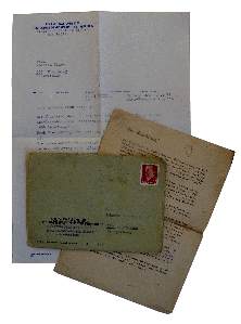 enlarge picture  - letter GDR smuggling