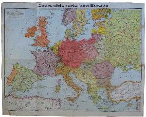 greres Bild - Landkarte Europa 1940