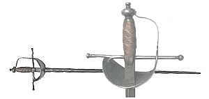 enlarge picture  - weapon epee sword German