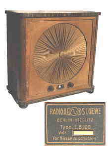 greres Bild - Radio Loewe EB100    1932