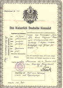 greres Bild - Ausweis Kaiserreich  1915
