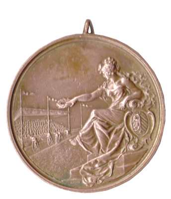 enlarge picture  - medal bicycle race  1892