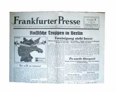 greres Bild - Zeitung 19450427 Frankf.P