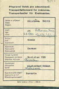 greres Bild - Ausweis Vertreibung  1945