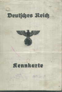 enlarge picture  - Ausweis Reichskennkarte 1