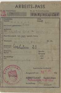 greres Bild - Ausweis Arbeitspa   1947