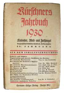 greres Bild - Buch Jahrbuch        1930
