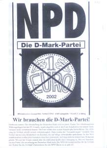 enlarge picture  - election pamhlet NPD 1997