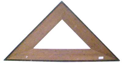 enlarge picture  - ruler wood triangle navy
