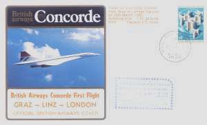 enlarge picture  - letter Concorde first fl.
