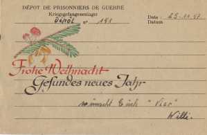 enlarge picture  - postcard POW German Frane