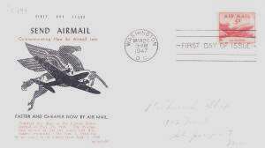 enlarge picture  - letter airmail USA 1947