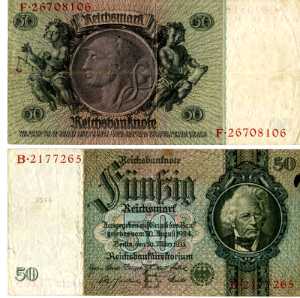 greres Bild - Geldnote 1933-1945 DR  50