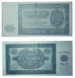 greres Bild - Geldnote DDR 1948 100