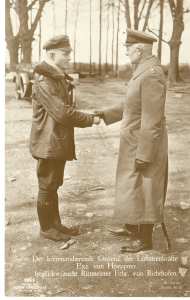 enlarge picture  - postcard pilot Richthofen