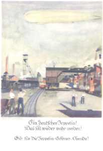 enlarge picture  - postcard Zeppelin Eckener
