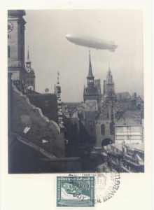 greres Bild - Postkarte Zeppelin Erstfl