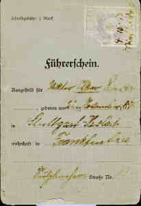greres Bild - Fhrerschein 1913 Wiesbad