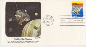 enlarge picture  - letter Space Shuttle fdc