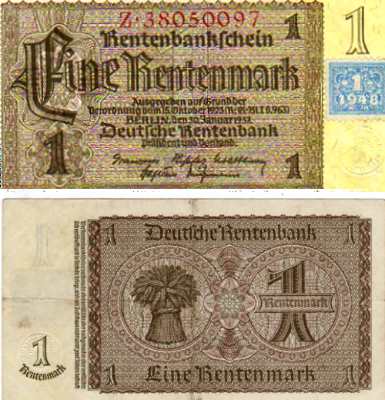 greres Bild - Geldnote DDR 1937/48 RM01