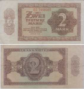 greres Bild - Geldnote DDR 1948  02,-