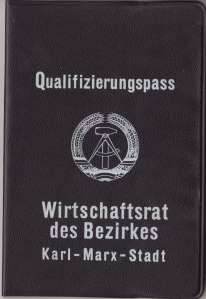 enlarge picture  - pass undertaker GDR 1974