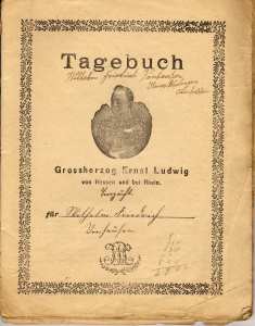 greres Bild - Schulheft Tagebuch   1921
