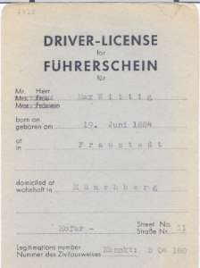 enlarge picture  - driving licence Mnchberg