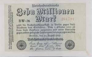 greres Bild - Geldnote 1923-1923 DR 10M