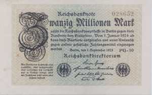 greres Bild - Geldnote 1923-1923 DR 20M