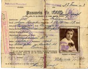 enlarge picture  - id-card Remscheid 1923