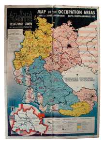enlarge picture  - map Germany 1946, occup.