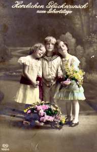 greres Bild - Postkarte Geburtstag 1917