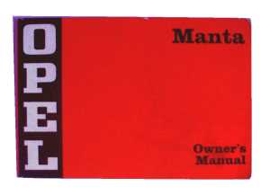 enlarge picture  - book Opel car manual Mant