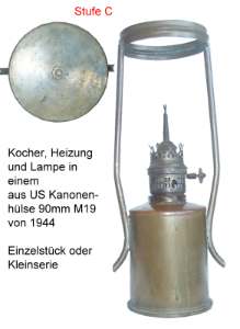 enlarge picture  - lamp conversion shell WW2